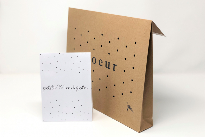 Pochette cadeau papier personnalisée, sachet luxe sur-mesure