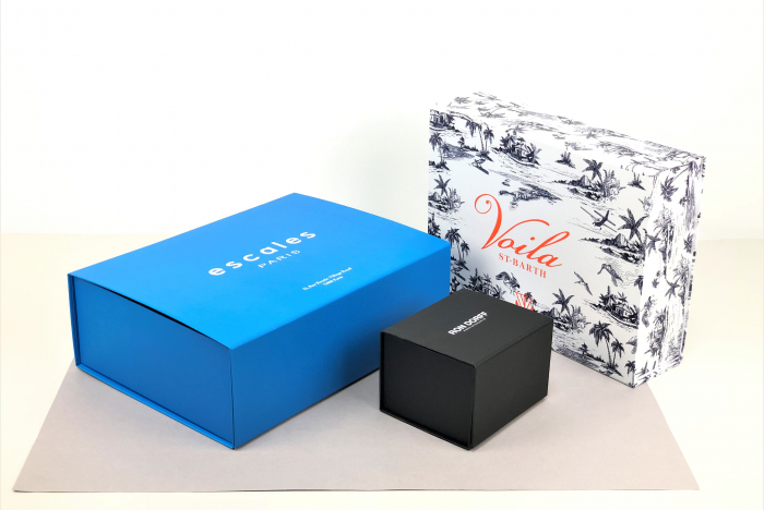 Coffret cadeau personnalisé, boîte pliante aimantée, boîte cadeau