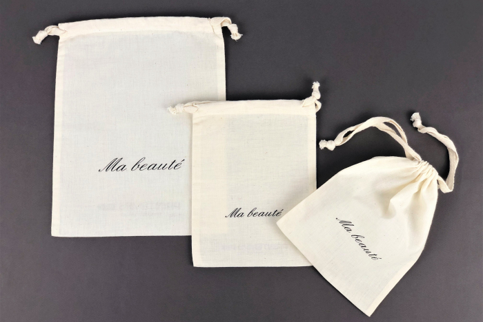 Pochette coton personnalisée, sachet en tissu •UNIBAGS